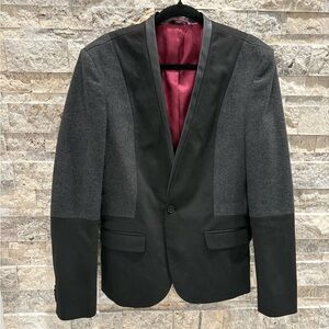Zara Black and Gray Men's Blazer size 40, blazer is washed and ready for sale,
